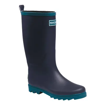 (Navy/Gulfstream, 4) Regatta Ladies Fairweather Cosy Welly RRP