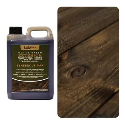 (5ltr, Tenebrous Oak) Exterior Wood Dye - Woodland Colours