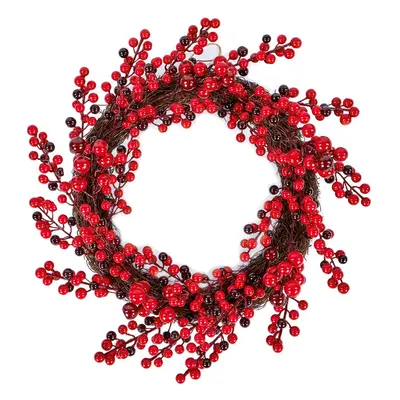 Premier - 45cm Red Berry Decorative Wreath