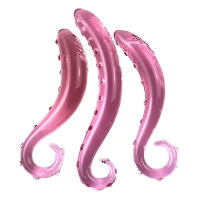 Tentacle Textured Sensual Glass Dildo Set (3 Piece)