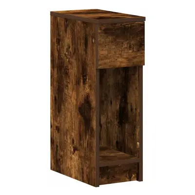 (smoked oak, pcs) vidaXL Bedside Cabinets with Drawer pcs Smoked Oak 20x36x60 cm bedside table