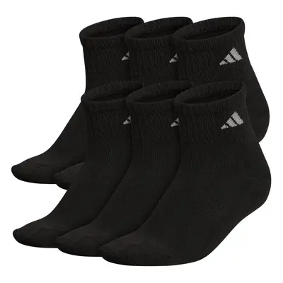 adidas Women's Athletic Cushioned Quarter Socks (6-Pair) with Arch Com