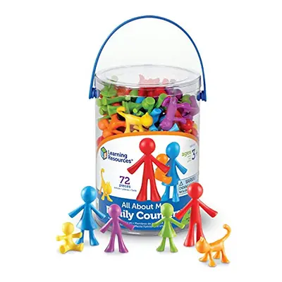 Learning Resources All About Me Family Counters, Set of 72, Ages 3+, SEL, Sensory Skills,Color R