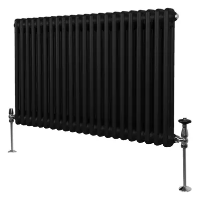 ( 600mm x 1012mm, Black) Traditional Column Radiator Heater