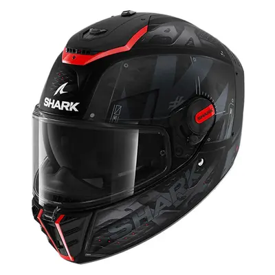 (M) Shark Spartan RS Full Face Helmet Stingrey Matt Black / Red / Anthracite