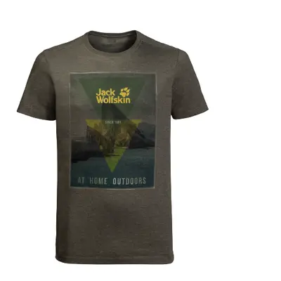 Jack Wolfskin Mountain T Mens Short-Sleeve T-shirt Quick-drying Cotton Top