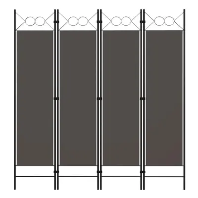 vidaXL 4-Panel Room Divider Anthracite 160x180 cm