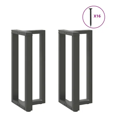 (anthracite, x x (90-91) cm) vidaXL Dining Table Legs T-ShapedÃÂ Desk Legs Metal Furniture Legs