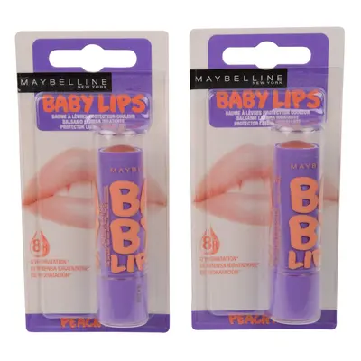 Maybelline Baby Lips Moisturizing Lip Balm SPF Peach Kiss oz Pack of