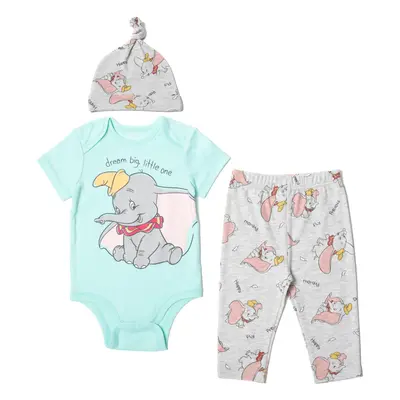 Disney Classics Dumbo Infant Baby Boys Bodysuit Pants and Hat Piece