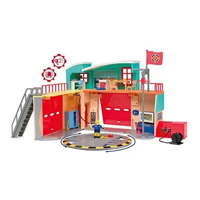 Smoby109258282002Fireman SamPontypandy Fire Brigade Station 1FigurineBatteries Included