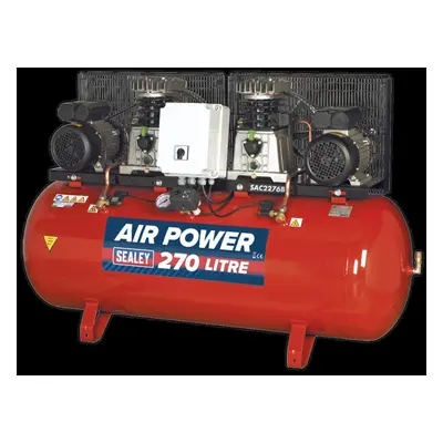 Air Compressor 270L Belt Drive x 3hp with Cast Cylinders