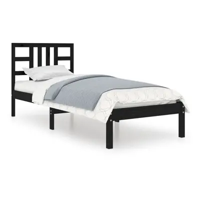 (black, x cm) vidaXL Solid Wood Bed Frame Bedroom Bedstead Bed Base Multi Colours/Sizes