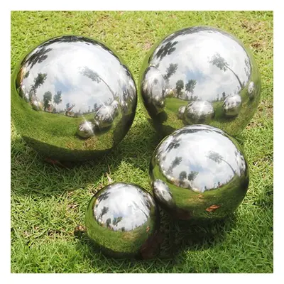 4pc Stainless Steel Mirrored Gazing Balls | Garden Ornaments