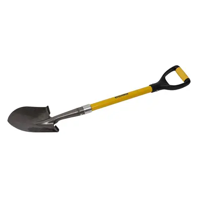 Roughneck Round Point Mini Shovel Ergonomic Nylon D Grip Handle Steel Blade