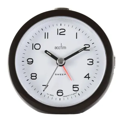 Acctim Neve Non Ticking Sweep Clock Black [15803]