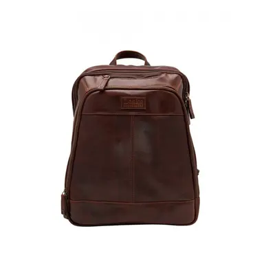 Waterloo Brown Leather Backpack