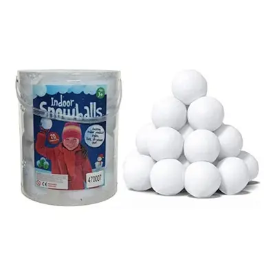 HMWD Indoor Artificial Snow Balls Pack Fake Synthetic Soft Snowball fight anytime - pcs