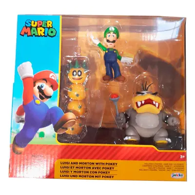 Jakks Super Mario Bros Luigi And Morton Koopa Pack Figures - 6.5 CM