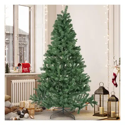 7FT Green Christmas Tree with Foldable Metal Stand