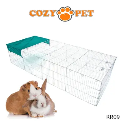 Rabbit Run Cozy Pet Galvanised for Outdoor Use Guinea Pig Playpen Hutch RR09