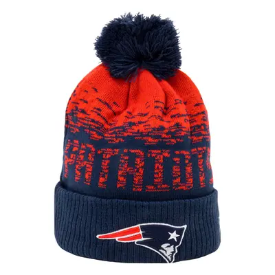 New Era New England Patriots Ombre NFL Football Winter Beanie Bobble Hat - Navy