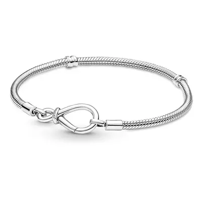 PANDORA Moments Infinity Knot Snake chain Bracelet 590792c00-18 No B