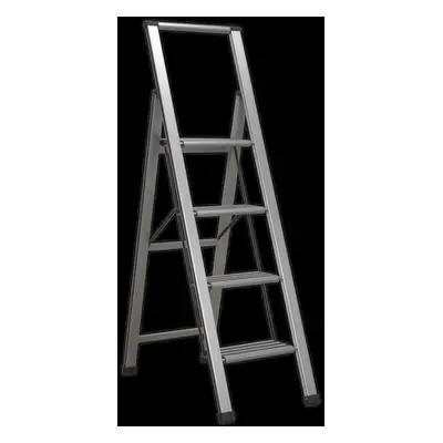 Aluminium Professional Folding Step Ladder 4-Step 150kg Capacity