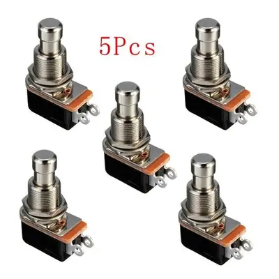 5Pcs Electric Guitar Effect Momentary Push Button Stomp Foot Pedal Switch