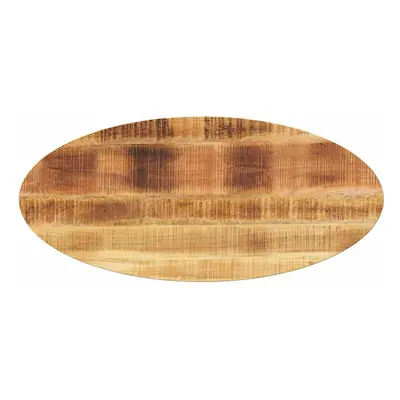 (rough mango wood(natural)) vidaXL Table Top Replacement Board Coffee Dining Table Top Oval Soli