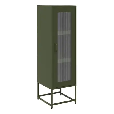 (olive green) vidaXL Highboard Anthracite 36x39x123 cm Cold-rolled Steel sideboard cupboard