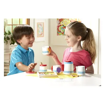 Melissa & Doug Wooden Steep & Serve Tea Set