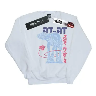 (4XL, White) Star Wars Mens Kanji AT-AT Sweatshirt