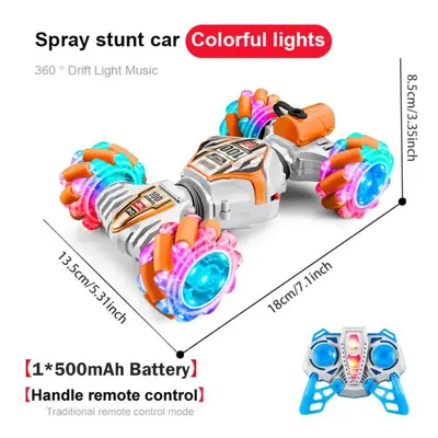 (as the picture, SL OR singel control) 1/20 4wd Rc Stunt Car Watch Gestures Induction Rotating D