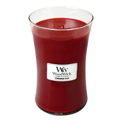 Cinnamon Chai Woodwick Candle in Glass Jar, Large - 21.5 Oz