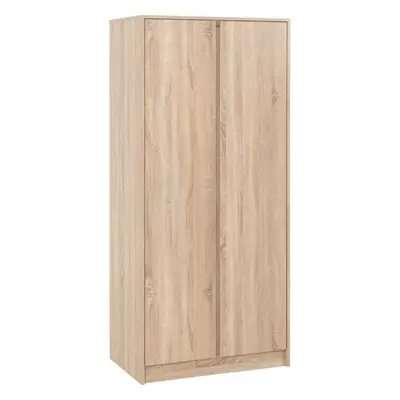 Malvern Door Wardrobe in Sonoma Oak Effect Finish Hanging Rail and Shelf