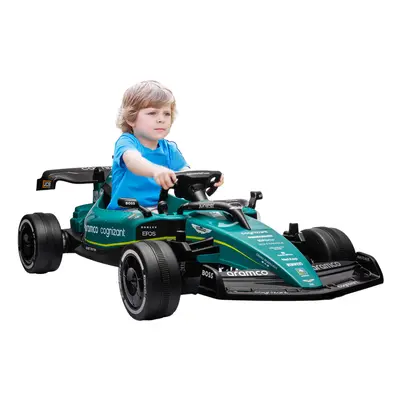 AIYAPLAY 12V Electric Go Kart w/ Shock-Absorbing Wheels, Remote, Bluetooth