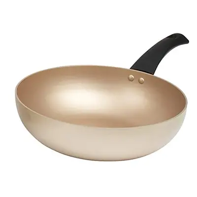 Salter BW11111EU7 Stir Fry Pan ? Deep Frying Pan, Non-Stick Induction Suitable Flat Bottom Wok, 