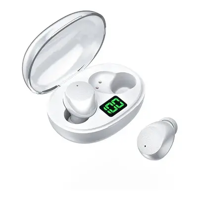 (White) Wireless Headphones Noise Canceling In-Ear Sports Wireless Charging Box With Digital Pow