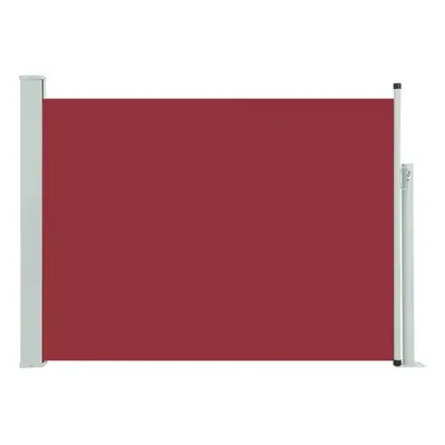 (red, x cm) vidaXL Retractable Side Awning Garden Privacy Screen Balcony Outdoor Screen