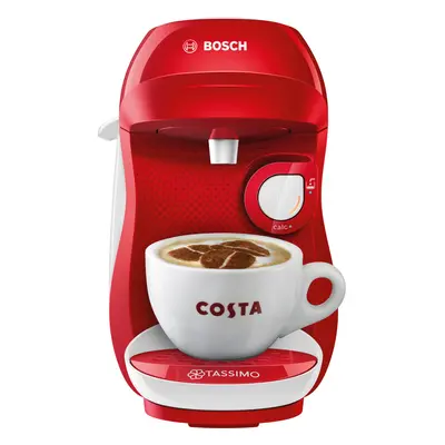 Tassimo by Bosch TAS1006GB Happy Pod Coffee Machine Watt Red / White