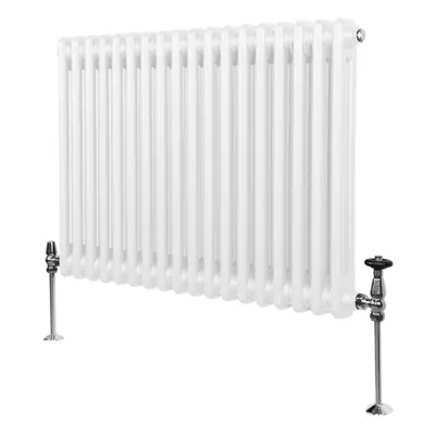 (600mm x 832mm, White) Traditional Column Radiator Heater