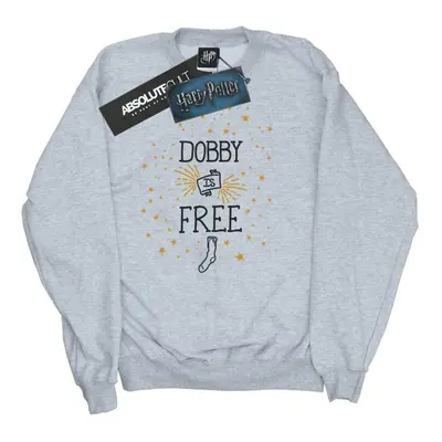 (3XL, Sports Grey) Harry Potter Mens Dobby Is Free Cotton Sweatshirt