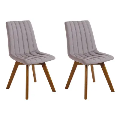 Set of Dining Chairs CALGARY Taupe