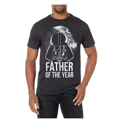 Star Wars Men's Darth Vader Space Father T-Shirt Black Medium