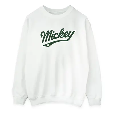 (L, White) Disney Mens Mickey Mouse Bold Sweatshirt