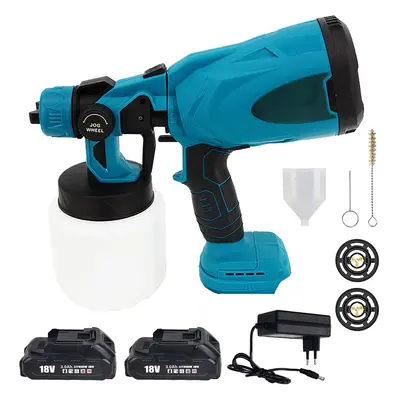 1000ML Cordless Paint Sprayer+2xBattery+Charger-Makita 18V Compatible