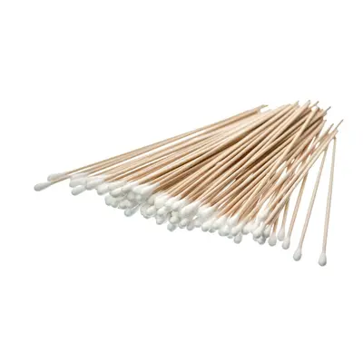 Swab - Cotton Birch Wood 5x100 Pc/bag