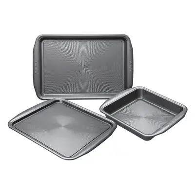 Circulon Momentum Baking Set Non Stick Trays & Square Cake Tin Sturdy Bakeware