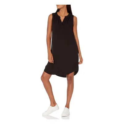 Amazon Essentials Womens Sleeveless Woven Shift Dress Black X-Small